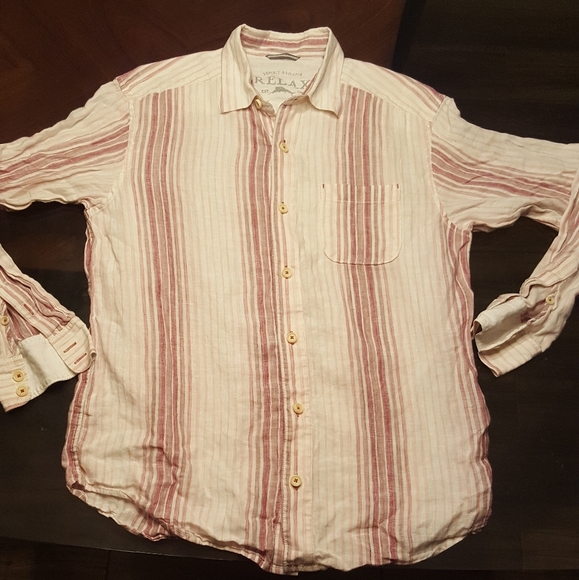 Tommy Bahama Relax Long Sleeve Button Down Shirt - Picture 1 of 6